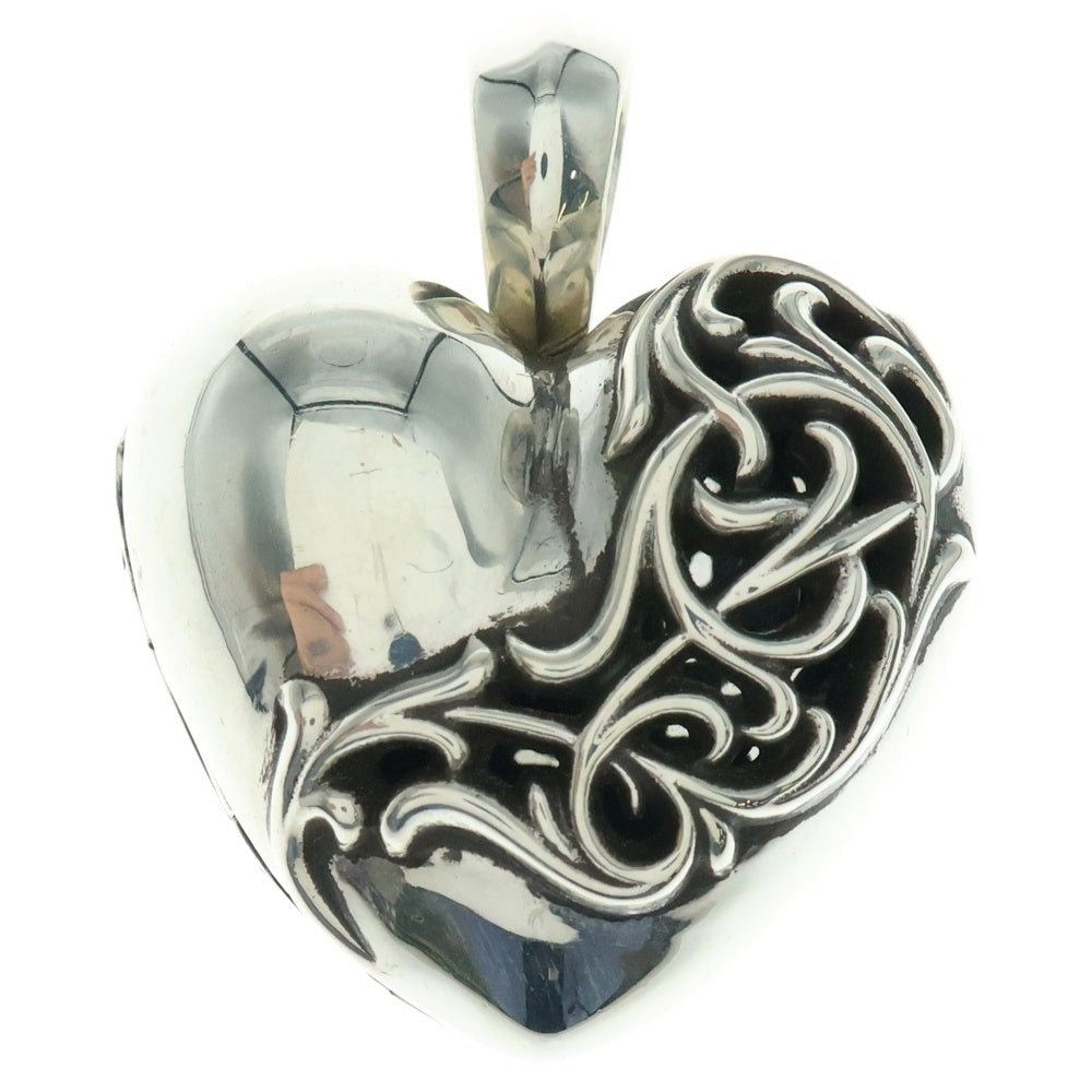 CHROME HEARTS(クロムハーツ) HEART LOCKET ハートロケット シルバーネックレストップ