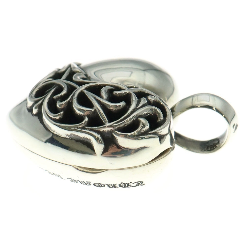 CHROME HEARTS(クロムハーツ) HEART LOCKET ハートロケット シルバーネックレストップ