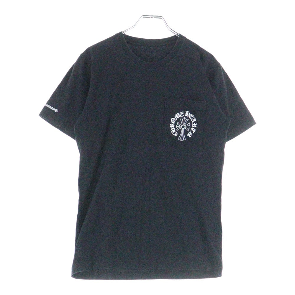 CHROME HEARTS(クロムハーツ) OLD CRS PRINT S/S Tee オールド クロス プリント 半袖ポケットTシャツ カットソー ブラック
