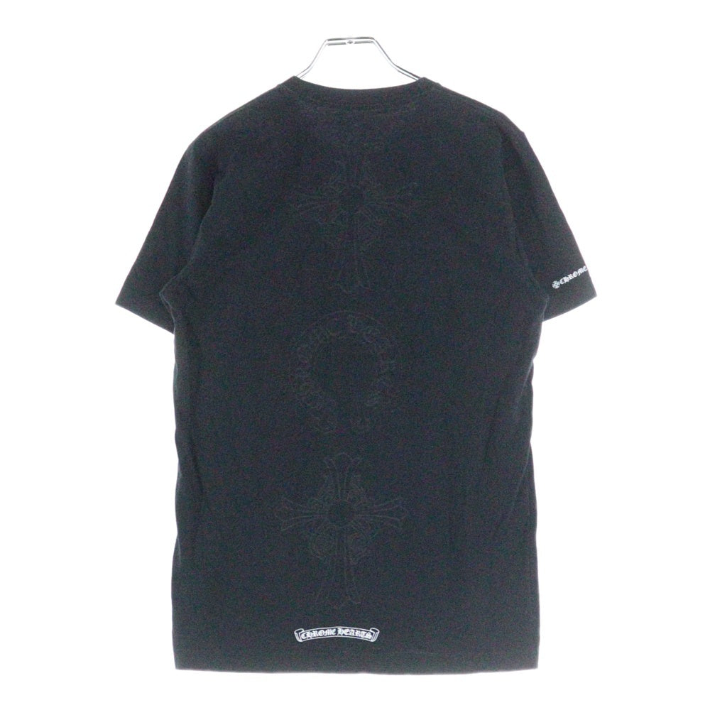 CHROME HEARTS(クロムハーツ) OLD CRS PRINT S/S Tee オールド クロス プリント 半袖ポケットTシャツ カットソー ブラック