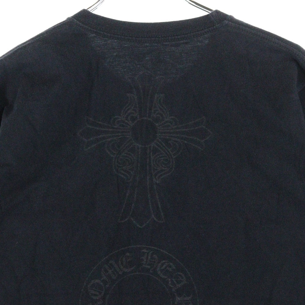 CHROME HEARTS(クロムハーツ) OLD CRS PRINT S/S Tee オールド クロス プリント 半袖ポケットTシャツ カットソー ブラック