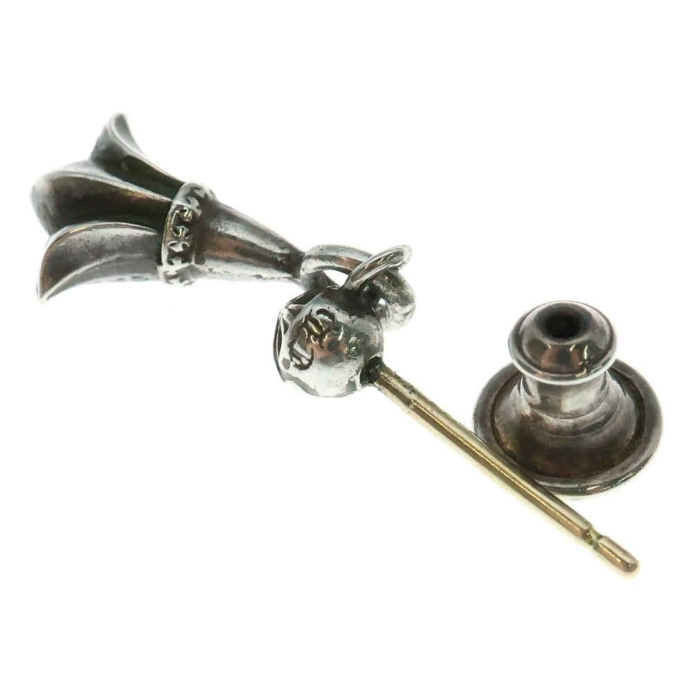 CHROME HEARTS(クロムハーツ) CRSSTAL クロステイル ドロップ ピアス シルバー