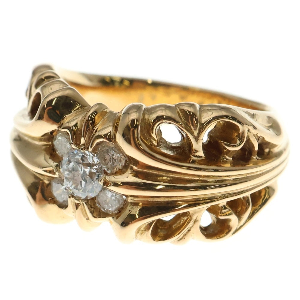 CHROME HEARTS(クロムハーツ) 22K K&T 5PT DIA 5ポイントダイヤ ゴールドリング