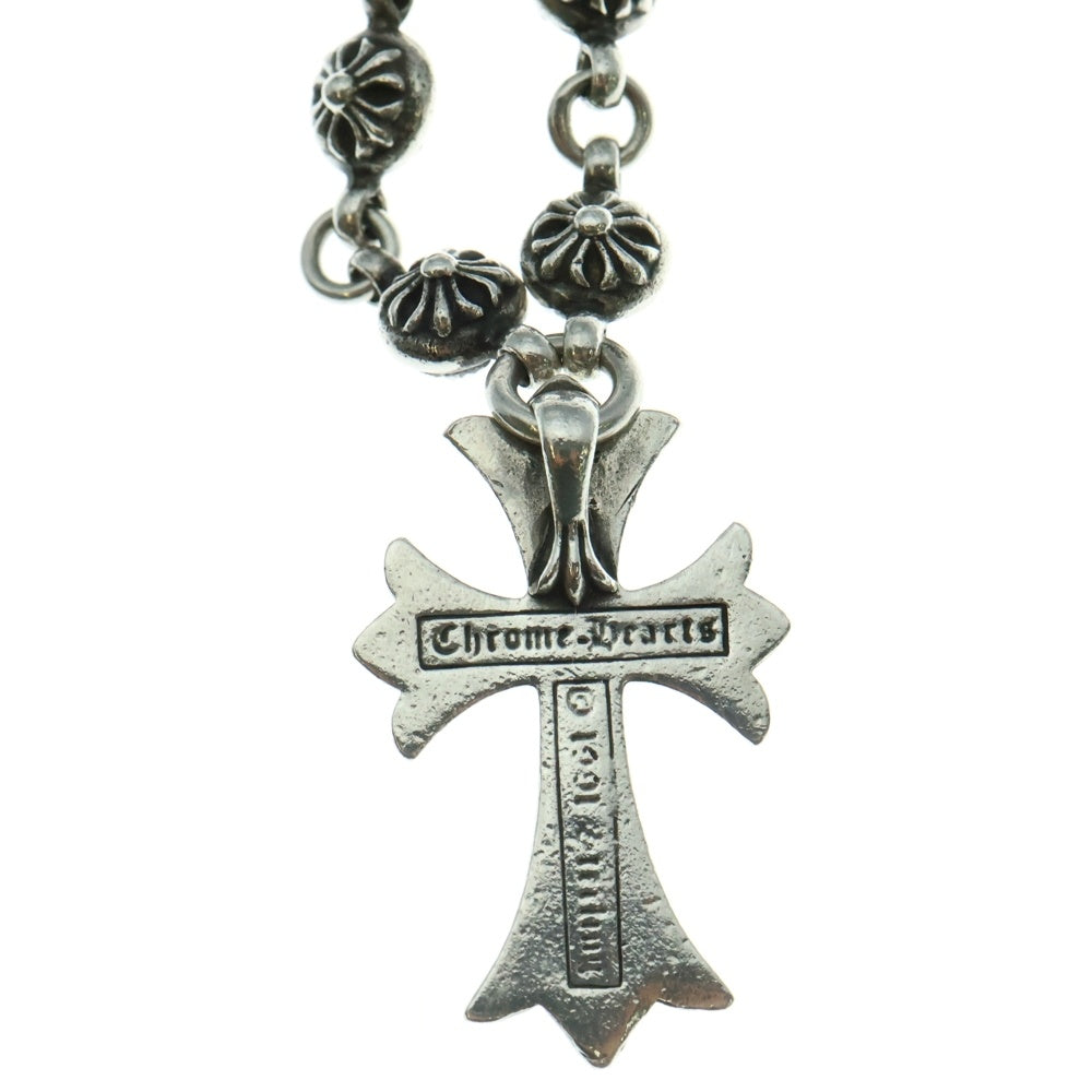 CHROME HEARTS(クロムハーツ) #1 CRSBL CHN SML CH CRS クロスボールチェーン スモールCHクロス ネックレス シルバー BCA193