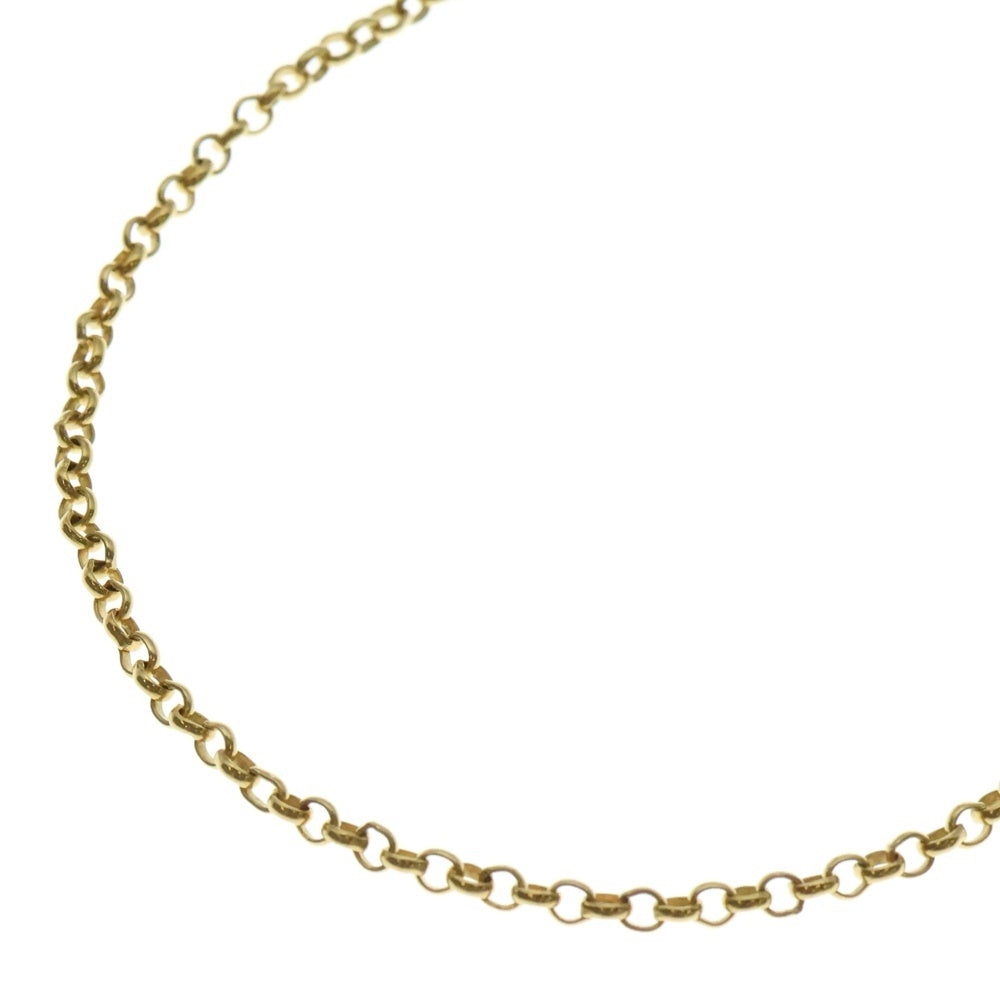 CHROME HEARTS(クロムハーツ) 22K NECKCHAIN R18 ロールチェーンネックレス 18inch ゴールド BCA010