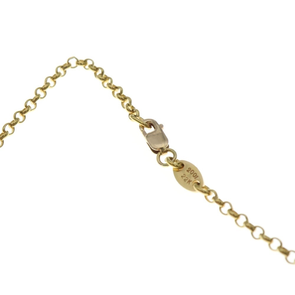 CHROME HEARTS(クロムハーツ) 22K NECKCHAIN R18 ロールチェーンネックレス 18inch ゴールド BCA010