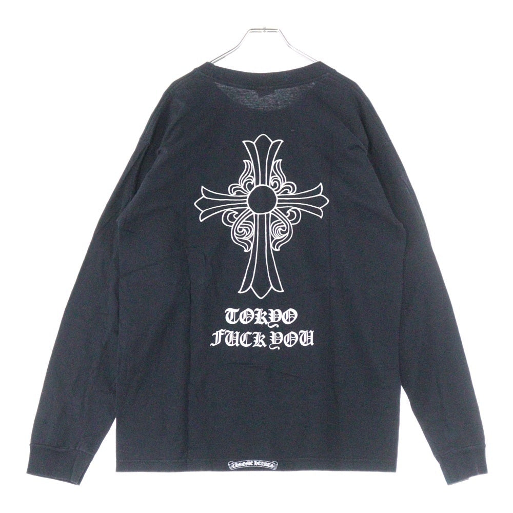 CHROME HEARTS(クロムハーツ) OLD BACK CROSS TEE TOKYO オールド バッククロス 東京 長袖ポケットTシャツ カットソー ブラック