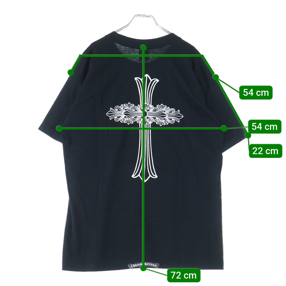 CHROME HEARTS(クロムハーツ) OLD BACK CROSS TEE オールドバッククロス 半袖ポケットTシャツ カットソー ブラック
