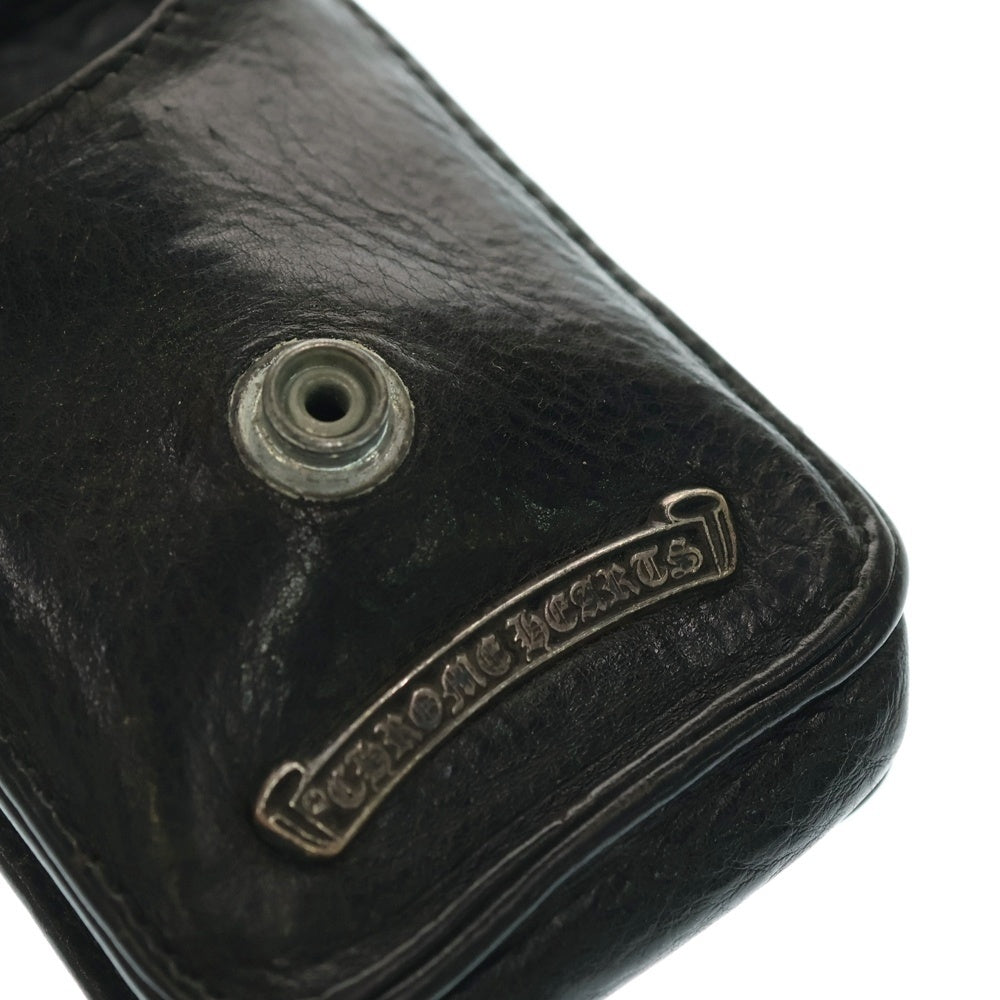 CHROME HEARTS(クロムハーツ) スモールCHクロス クロスボタン レザーシガレットケース
