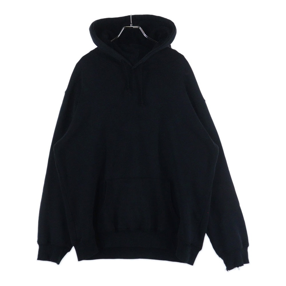 CHROME HEARTS(クロムハーツ) OLD HORSESHOE HOODIE オールド ホースシュー 袖フローラルプリント サーマル裏地 ダガー プルオーバーパーカー ブラック