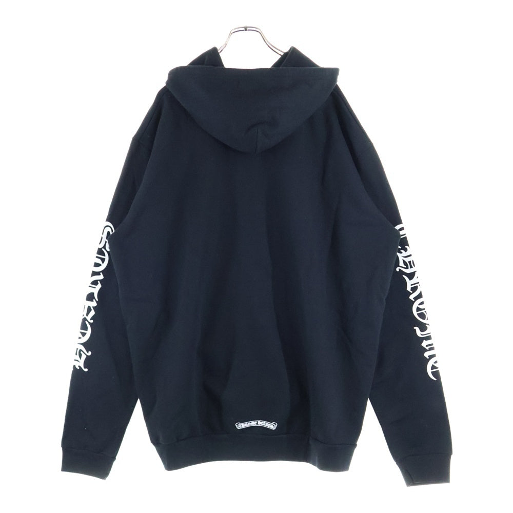 CHROME HEARTS(クロムハーツ) SWTSHRT HD ZIP アームロゴプリントジップアップパーカー