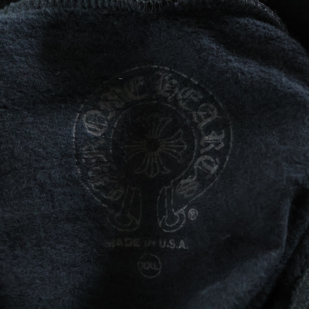 CHROME HEARTS(クロムハーツ) SWTSHRT HD ZIP アームロゴプリントジップアップパーカー
