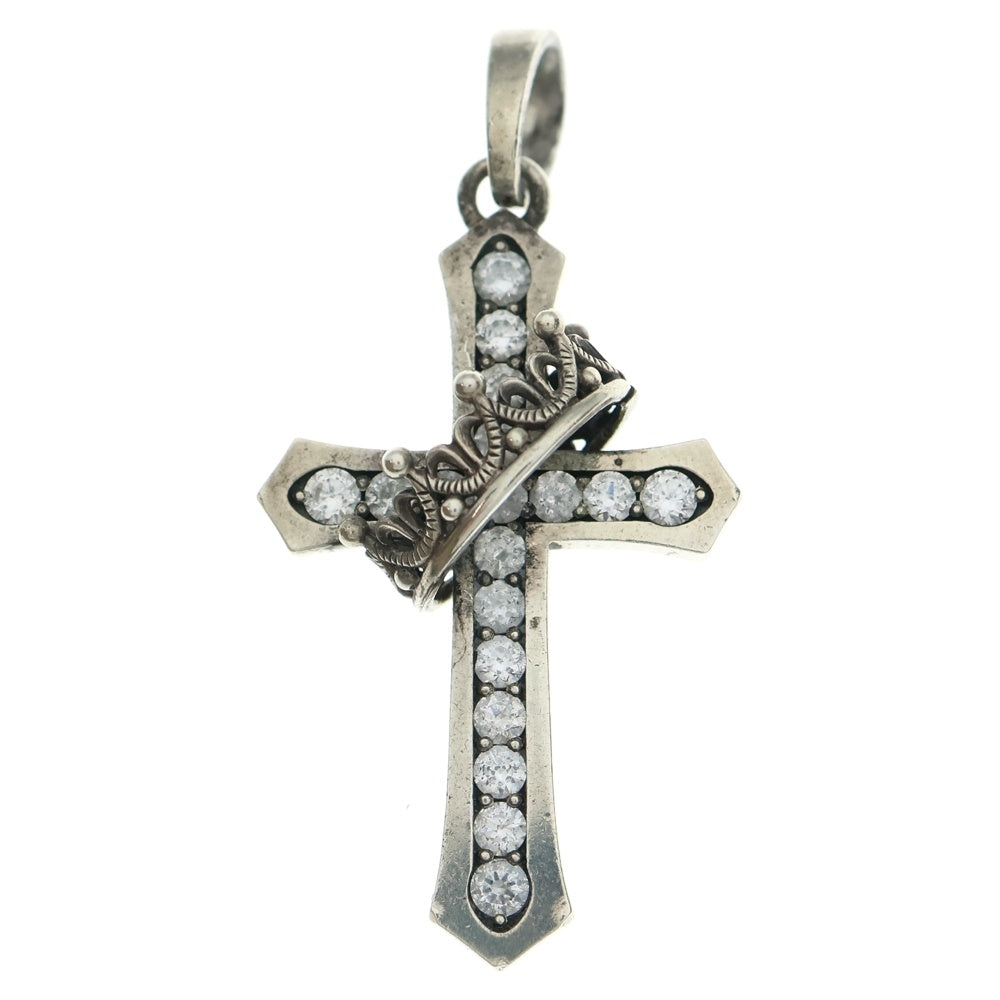 Justin Davis(ジャスティンデイヴィス) クロスクラウンネックレス シルバー