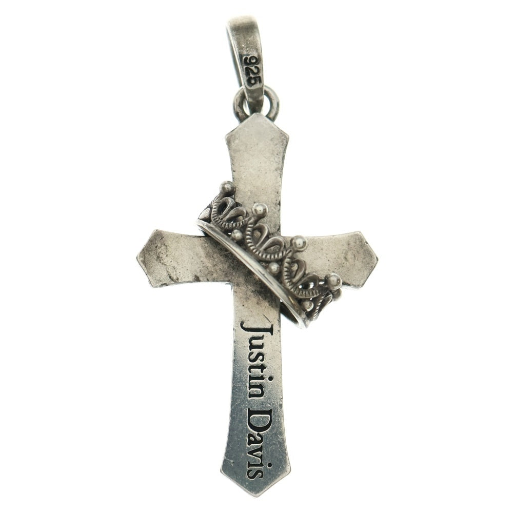 Justin Davis(ジャスティンデイヴィス) クロスクラウンネックレス シルバー