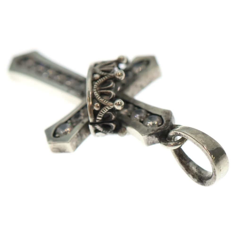 Justin Davis(ジャスティンデイヴィス) クロスクラウンネックレス シルバー