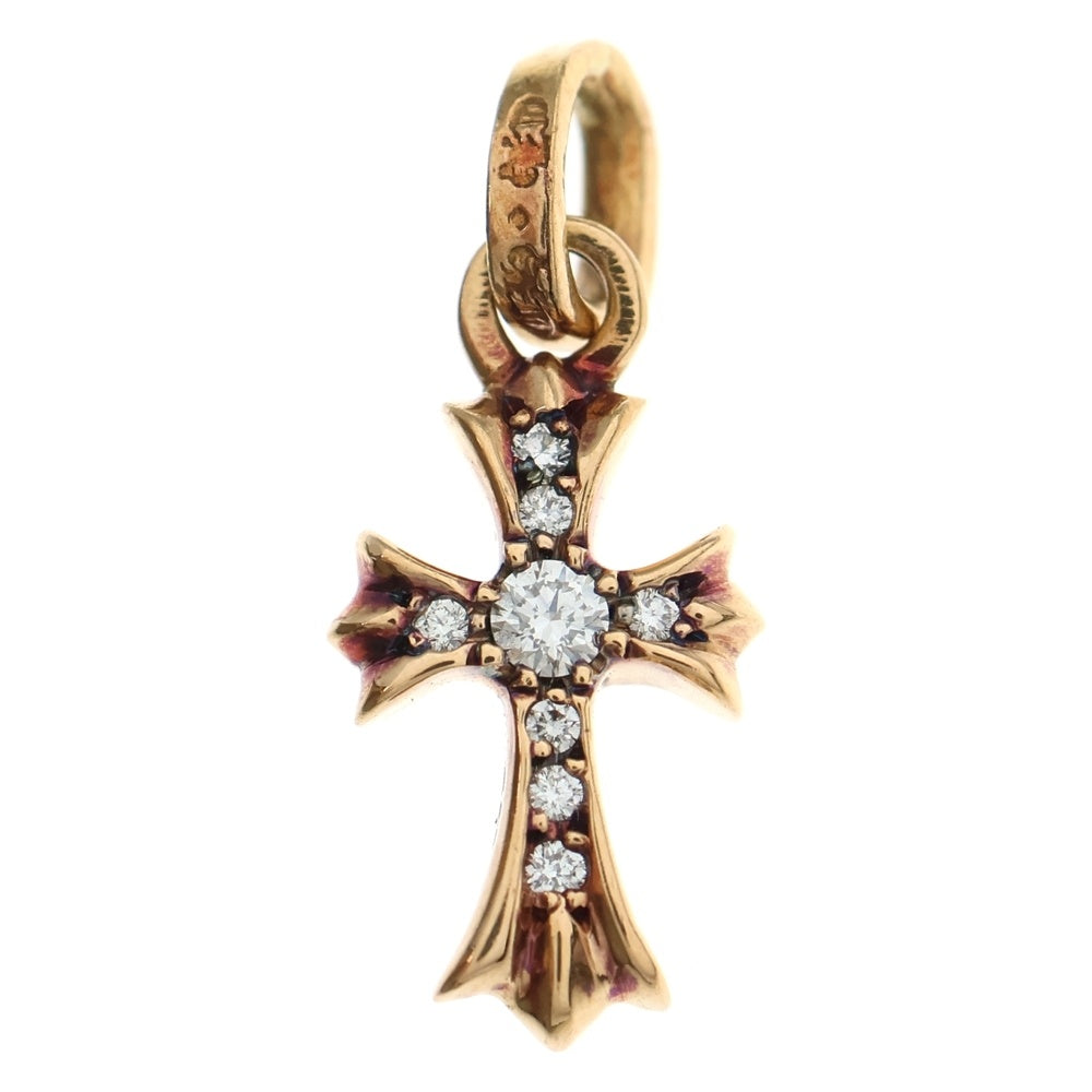 CHROME HEARTS(クロムハーツ) 22K CRS BBYFAT P/DIA ベイビーファットクロス PAVEダイヤ ペンダントトップ ゴールド BCA035