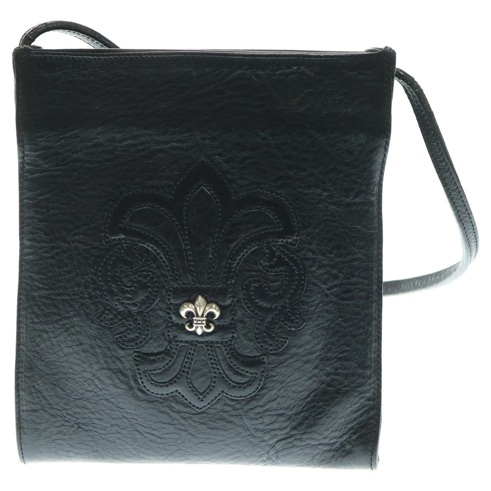 CHROME HEARTS(クロムハーツ) SQ PKT BS FLUER スクエアポケット BSフレアパッチレザーショルダーバッグ
