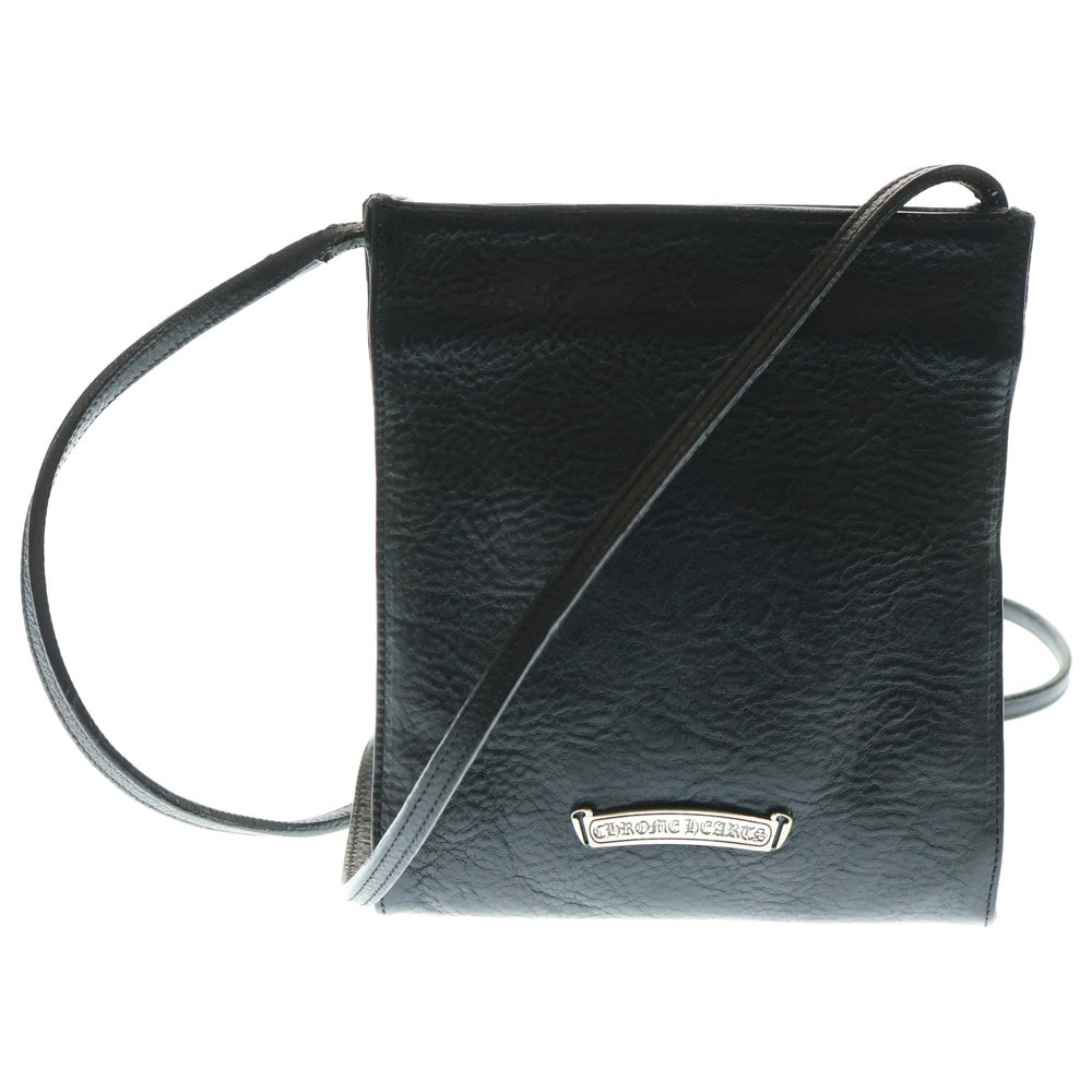 CHROME HEARTS(クロムハーツ) SQ PKT BS FLUER スクエアポケット BSフレアパッチレザーショルダーバッグ