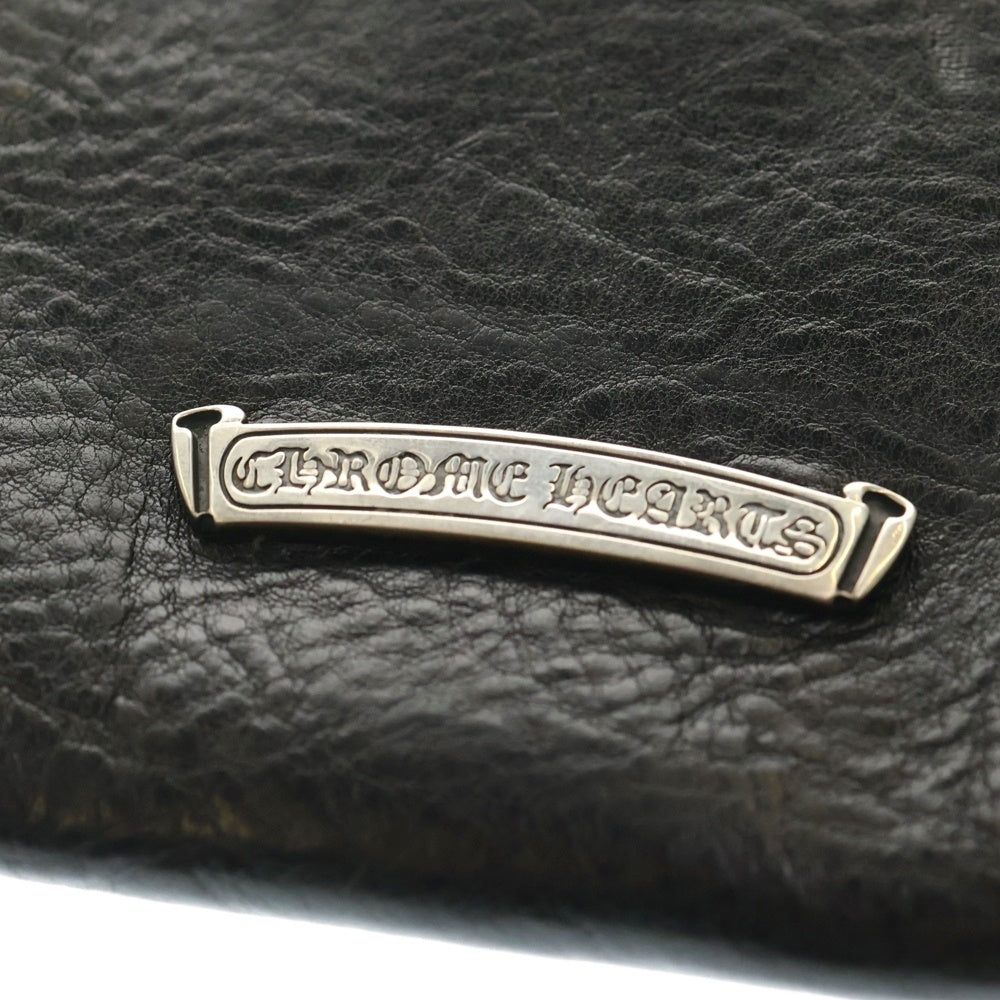CHROME HEARTS(クロムハーツ) SQ PKT BS FLUER スクエアポケット BSフレアパッチレザーショルダーバッグ