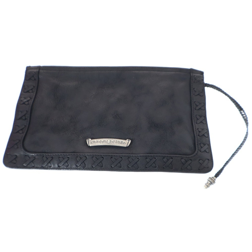 CHROME HEARTS(クロムハーツ) ストラップ付フィリグリーデストロイレザークラッチバッグクラッチバッグ