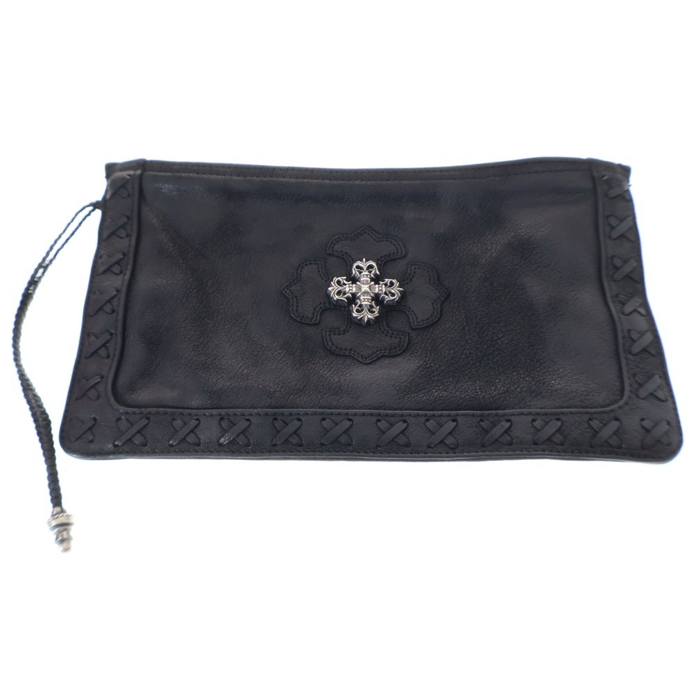 CHROME HEARTS(クロムハーツ) ストラップ付フィリグリーデストロイレザークラッチバッグクラッチバッグ