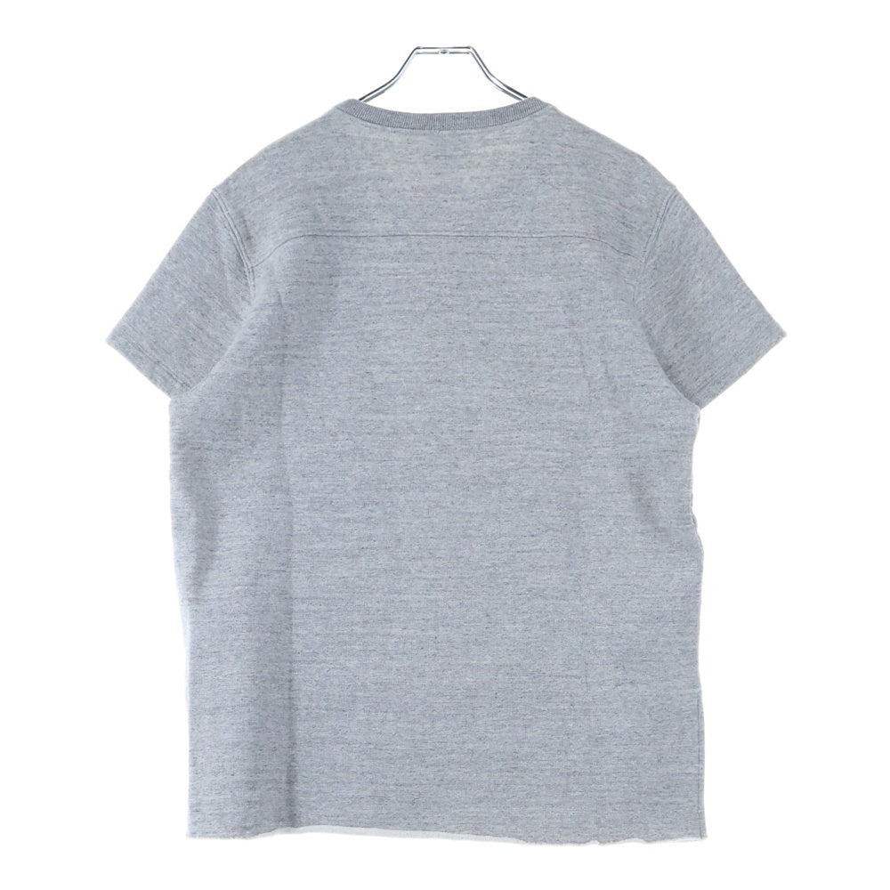 CHROME HEARTS(クロムハーツ) Y NOT Cemetery Cross Leather Patch Sweat Tee セメタリークロスパッチ 半袖スウェットTシャツ グレー