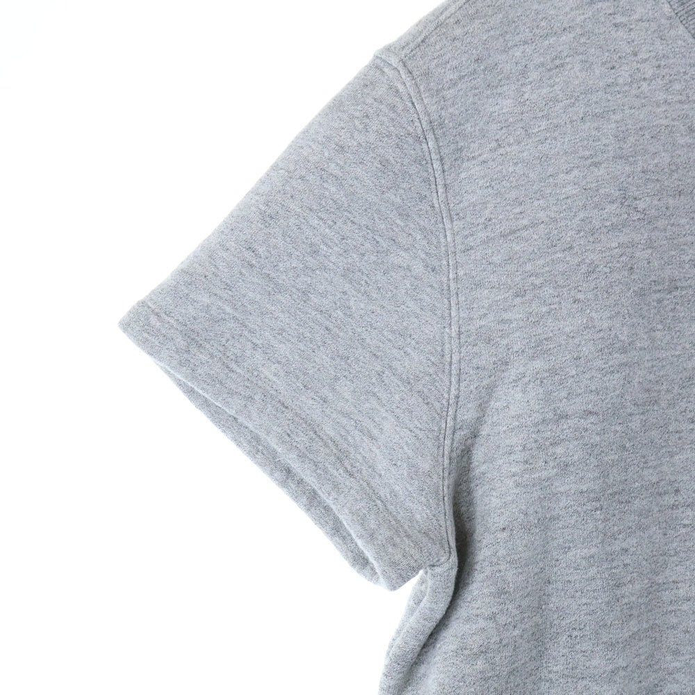 CHROME HEARTS(クロムハーツ) Y NOT Cemetery Cross Leather Patch Sweat Tee セメタリークロスパッチ 半袖スウェットTシャツ グレー
