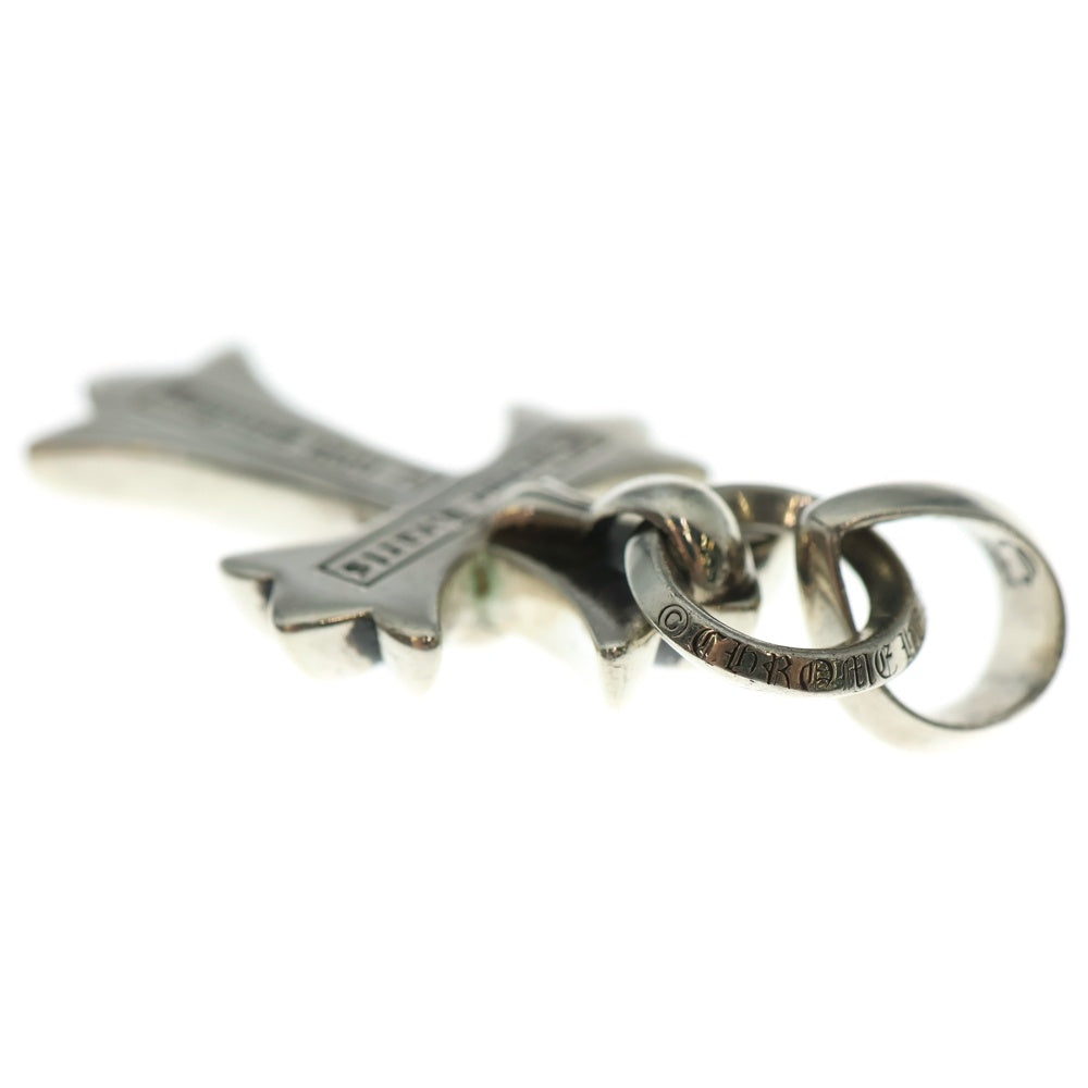 CHROME HEARTS(クロムハーツ) CH CRS SML W/BALE Wベイル スモールCHクロス ペンダントトップ シルバー BCA218