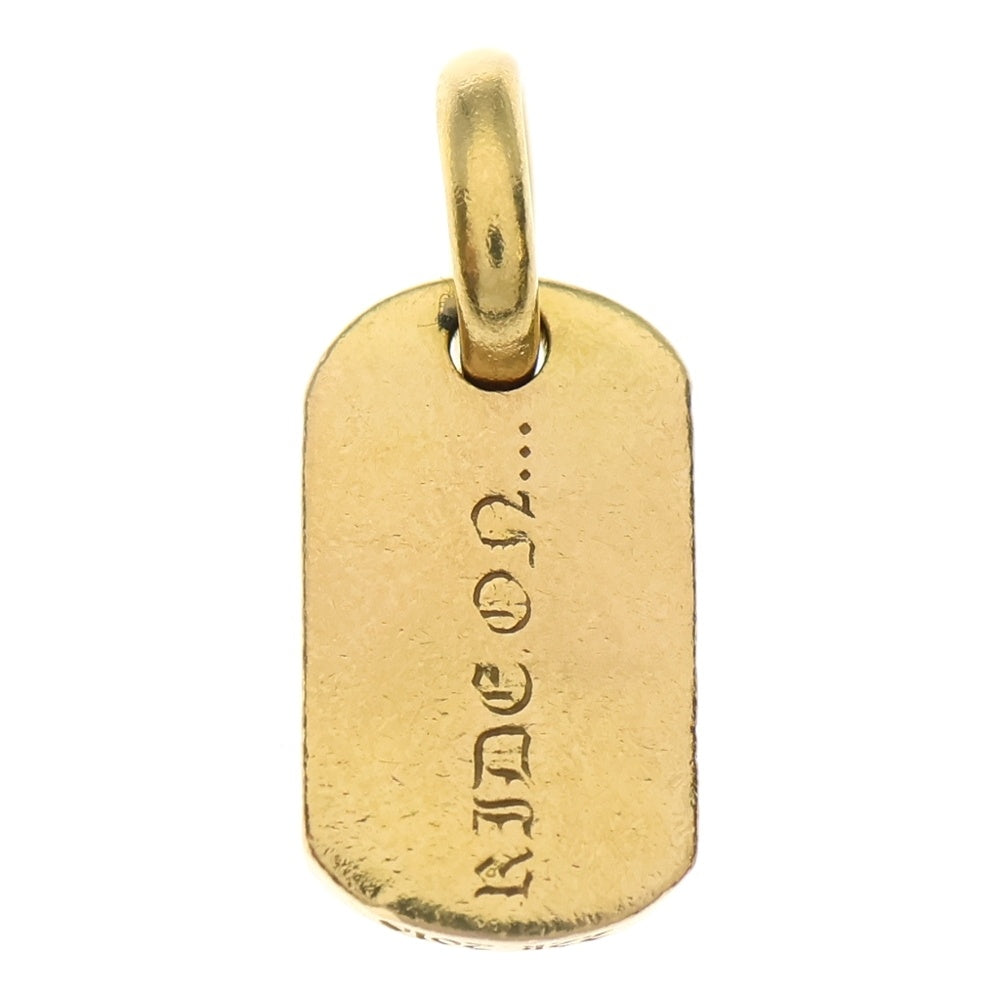 CHROME HEARTS(クロムハーツ) 22K DT TNY RS3 RS3クロスタイニードッグタグ ペンダントトップ ゴールド