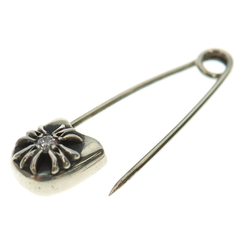 CHROME HEARTS(クロムハーツ) SAFETY PIN SM 1DIA スモールセーフティピン 1ダイヤ シルバーネックレストップ