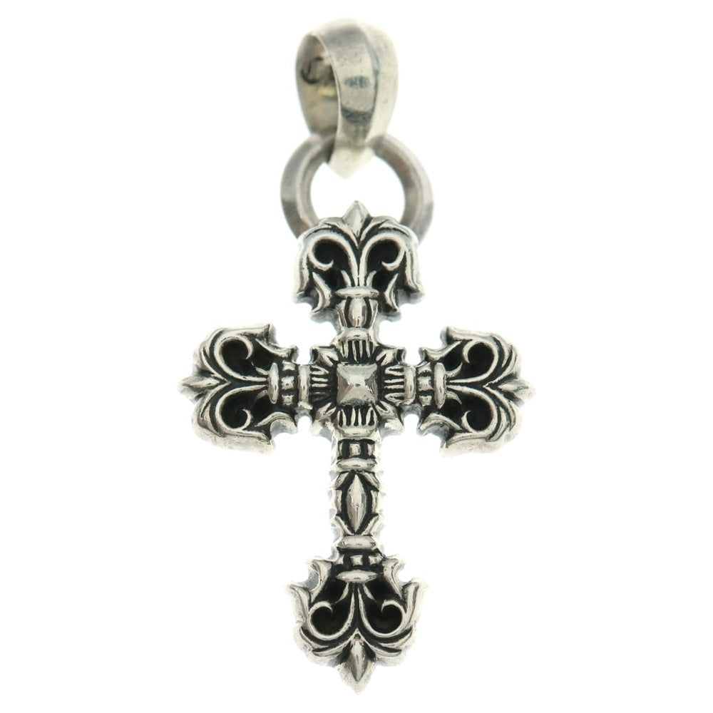CHROME HEARTS(クロムハーツ) FILIG CROSS-XSM W BALE フィリグリークロスXSベイル wベイル ネックレストップ シルバー BCA262
