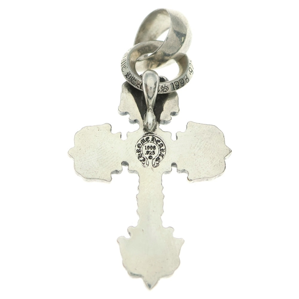 CHROME HEARTS(クロムハーツ) FILIG CROSS-XSM W BALE フィリグリークロスXSベイル wベイル ネックレストップ シルバー BCA262