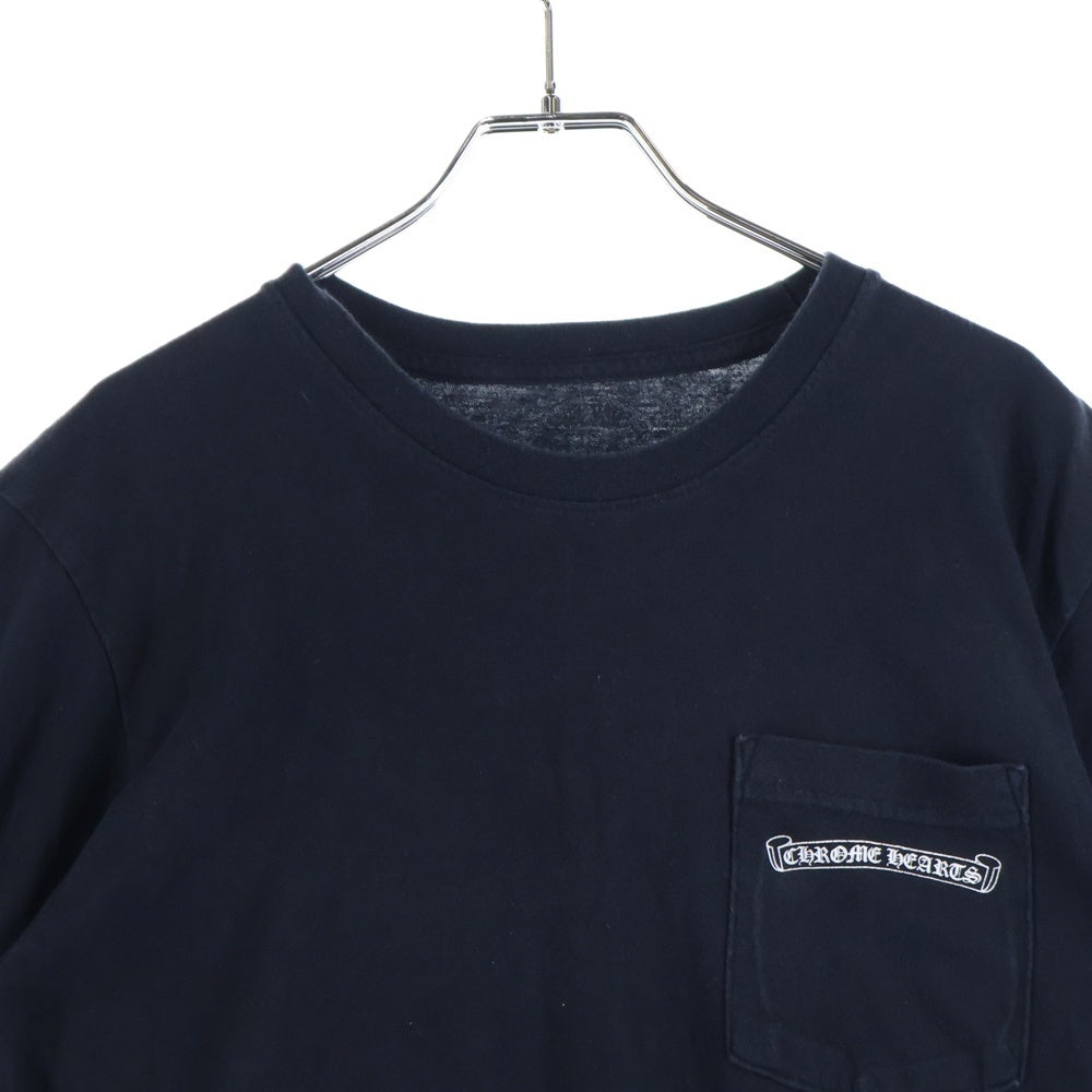 CHROME HEARTS(クロムハーツ) USA Logo S/S TEE スクロールロゴプリントクルーネック半袖Tシャツ ブラック