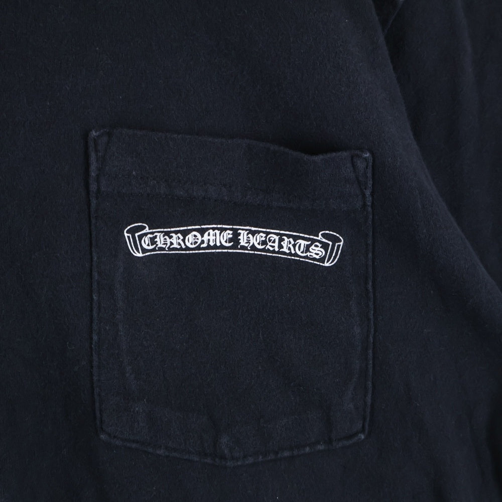 CHROME HEARTS(クロムハーツ) USA Logo S/S TEE スクロールロゴプリントクルーネック半袖Tシャツ ブラック