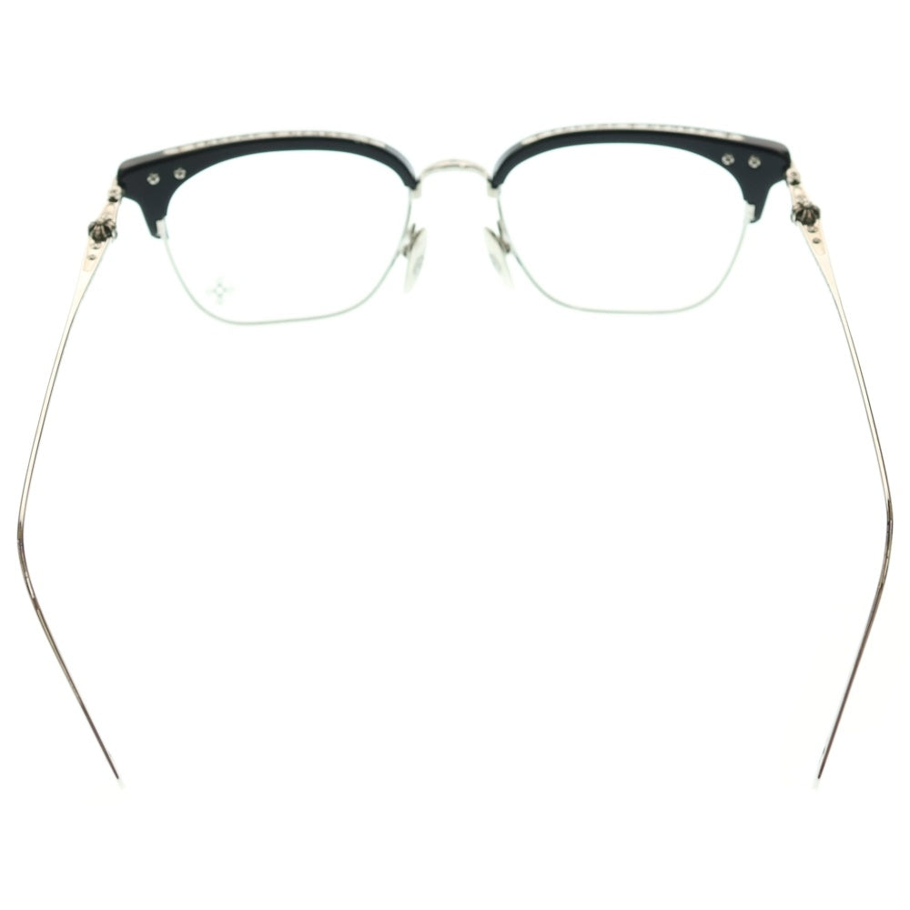 CHROME HEARTS(クロムハーツ) 54□19 148 SLUNTRADICTION クロスボールハーフリムスクエア眼鏡