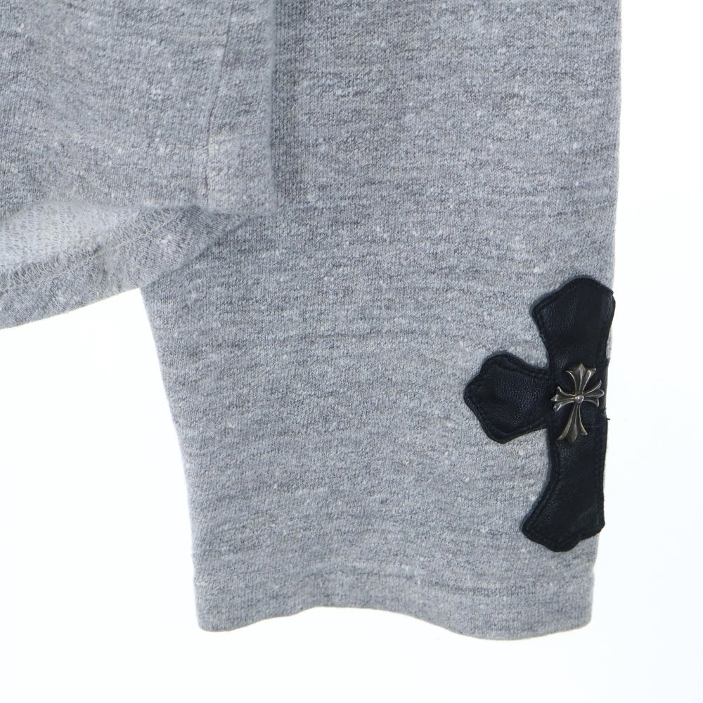CHROME HEARTS(クロムハーツ) SWTSHRT HD ZIP 袖クロスパッチ付ハーフジップパーカー