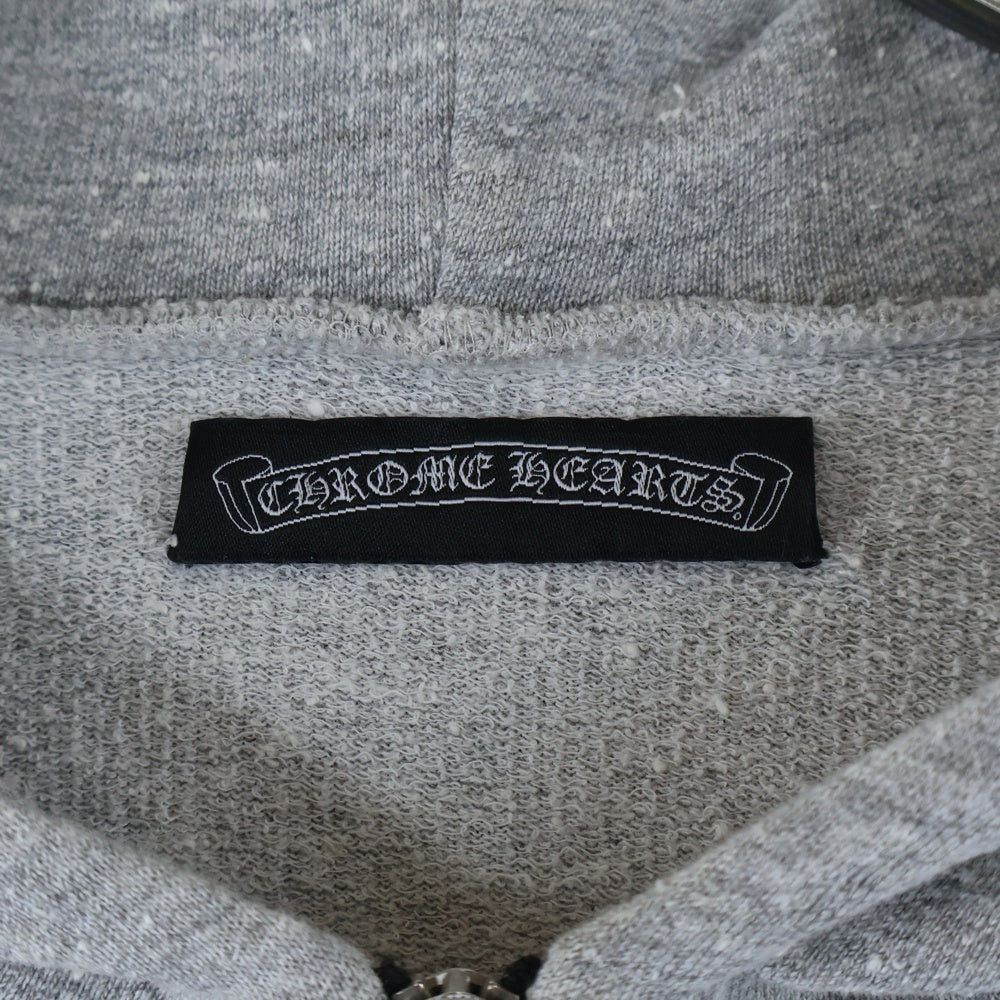 CHROME HEARTS(クロムハーツ) SWTSHRT HD ZIP 袖クロスパッチ付ハーフジップパーカー