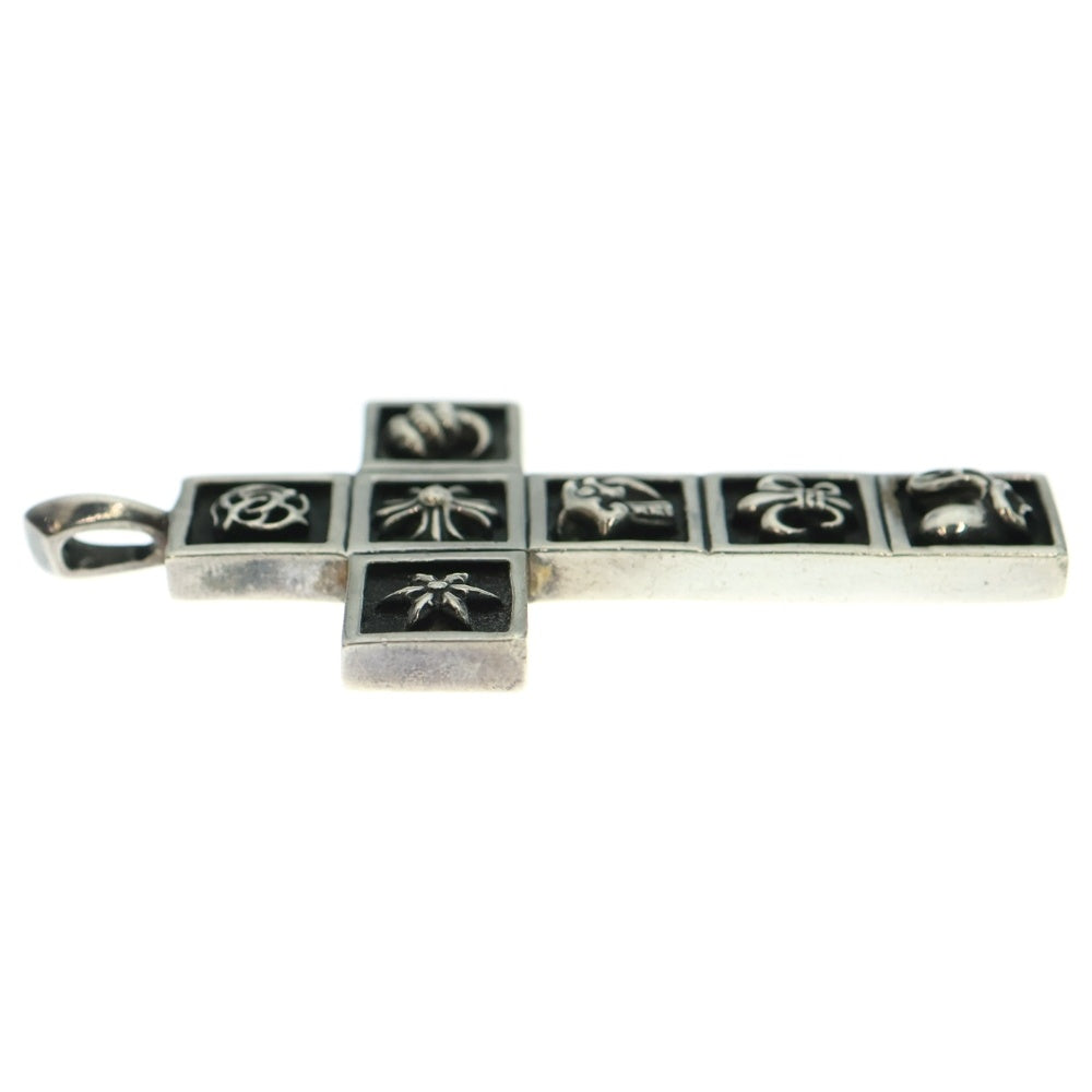 CHROME HEARTS(クロムハーツ) FRMD CRS マルチフレームドクロス ペンダント ネックレストップ シルバー