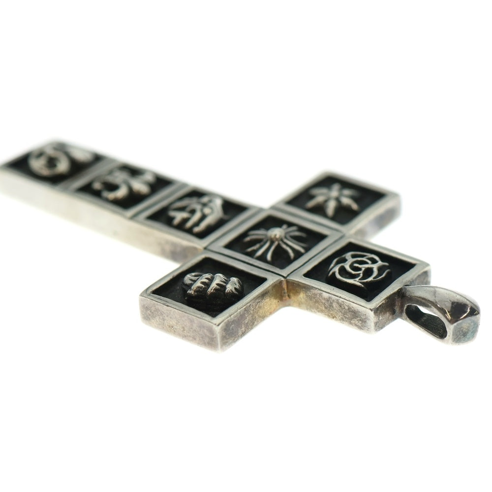 CHROME HEARTS(クロムハーツ) FRMD CRS マルチフレームドクロス ペンダント ネックレストップ シルバー