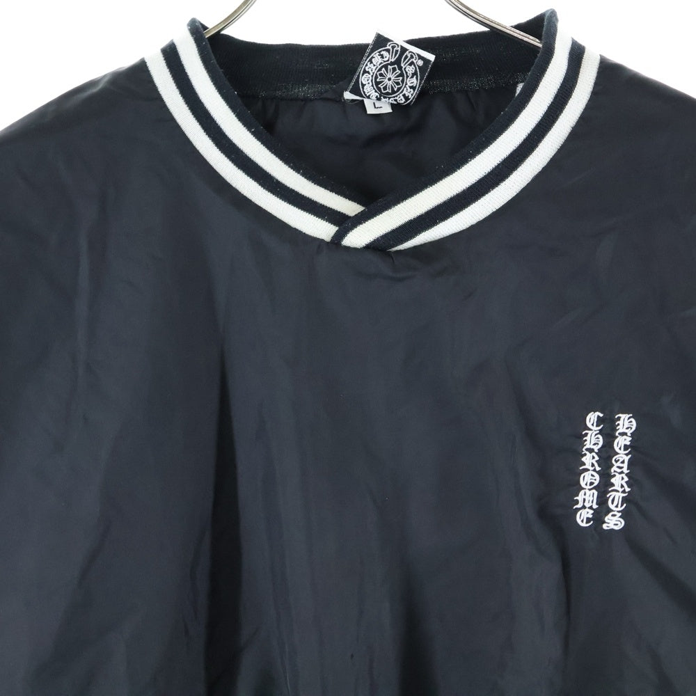 CHROME HEARTS(クロムハーツ) オールド ナイロン プルオーバー ジャケット メンズ 刺繍 ブラック