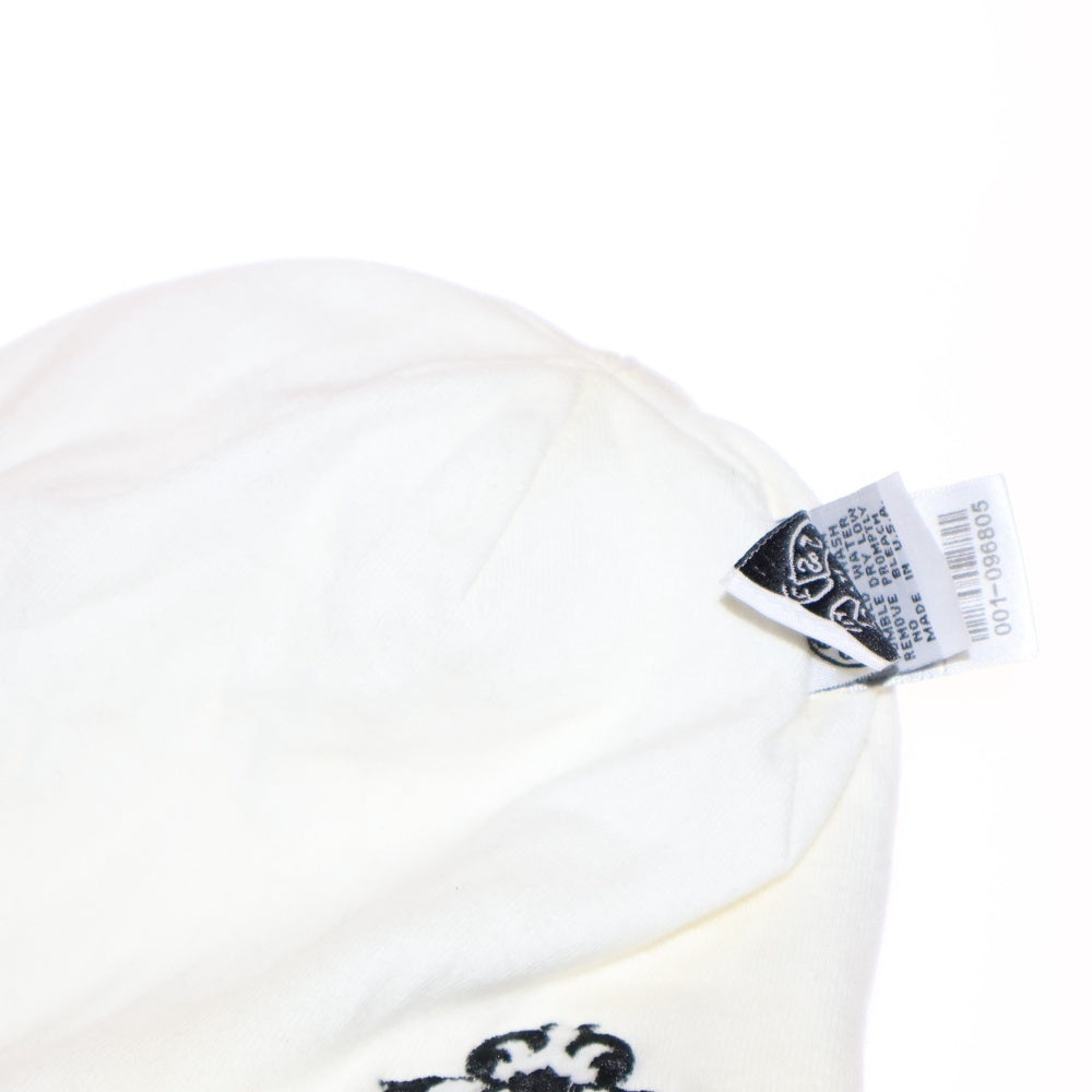 CHROME HEARTS(クロムハーツ) THERMAL BEANIE ダガー刺繍サーマルニット帽子 ホワイト