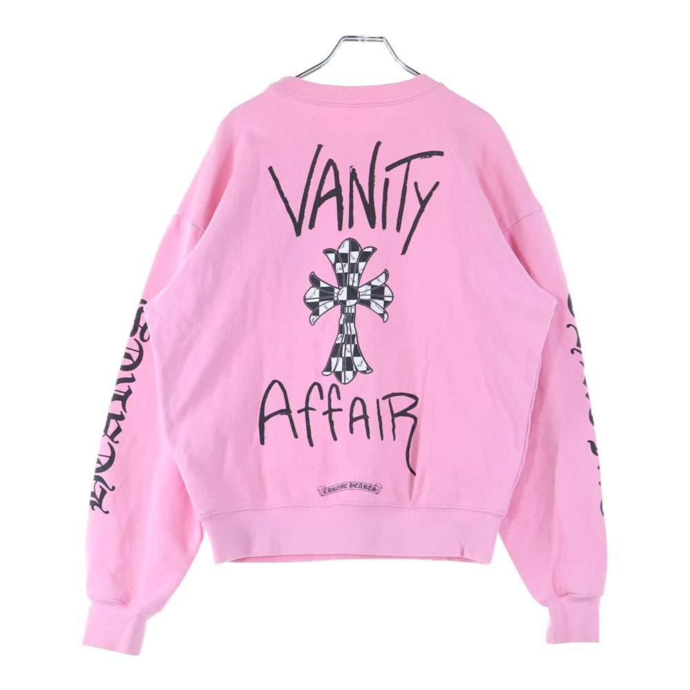 CHROME HEARTS(クロムハーツ) ×MATTY BOY Vanity Affair マッティボーイ バニティー アフェア ロングスリーブ 長袖スウェット ピンク