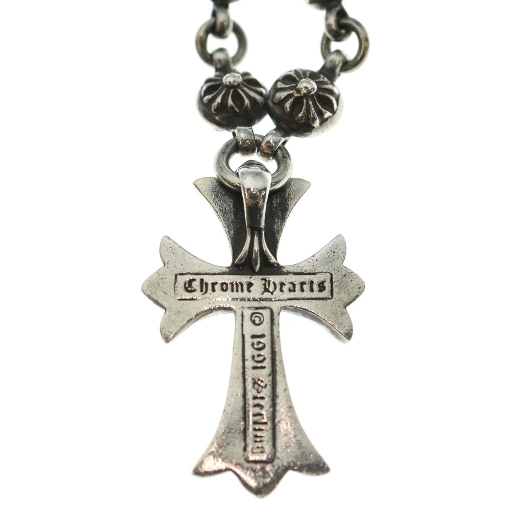 CHROME HEARTS(クロムハーツ) #1 CRSBL CHN SML CH CRS クロスボールチェーン スモールCHクロス ネックレス シルバー BCA193