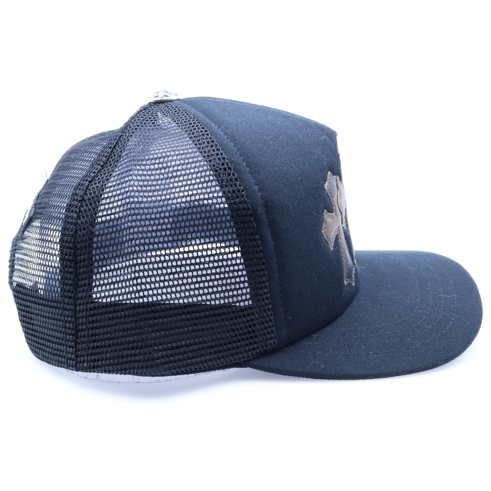 CHROME HEARTS(クロムハーツ) Cemetery Cross Patch Trucker Cap セメタリークロスパッチ トラッカー ベースボールキャップ 帽子 ブラック/カモ