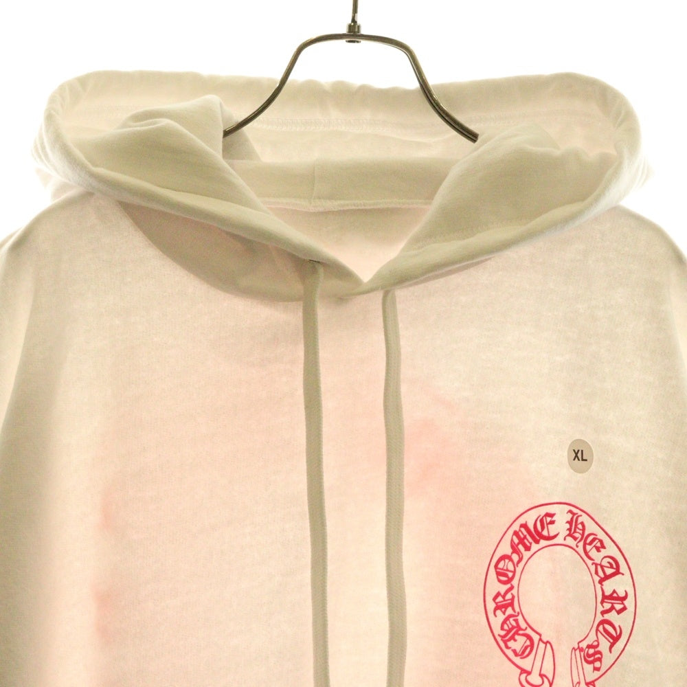 CHROME HEARTS(クロムハーツ) SWTSHRT PLV 袖フローラルバックホースシュープリントプルオーバーパーカー