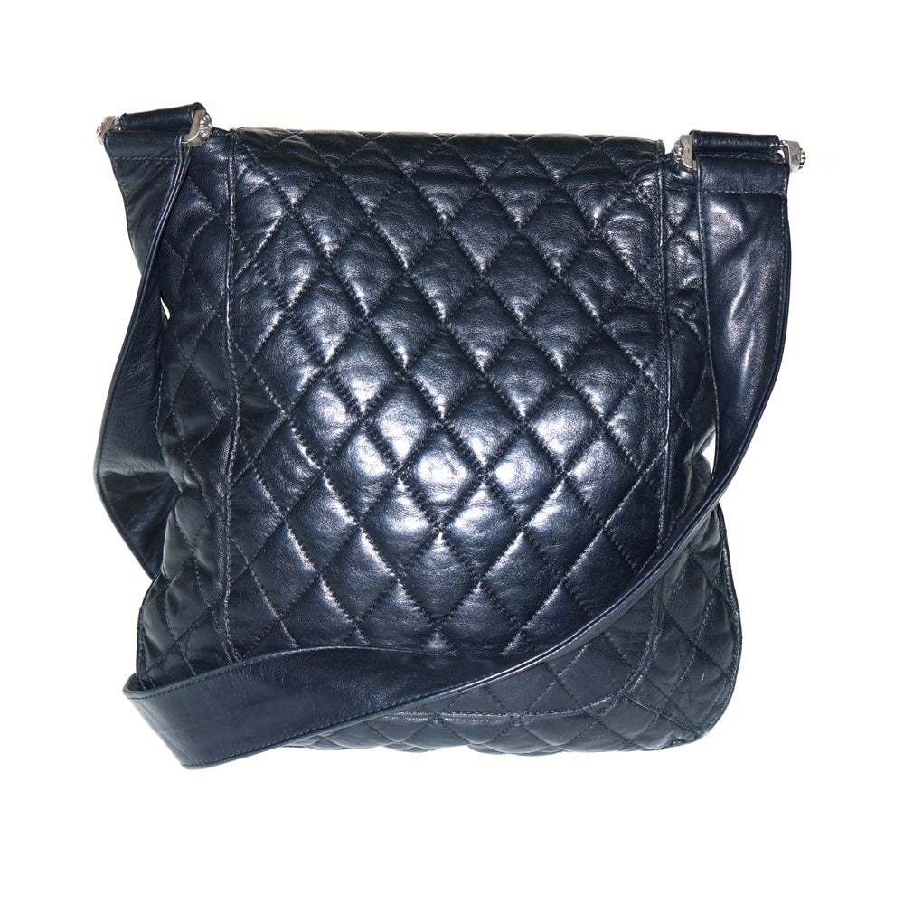 CHROME HEARTS(クロムハーツ) キルティング フレアニーバックル ショルダーバッグ