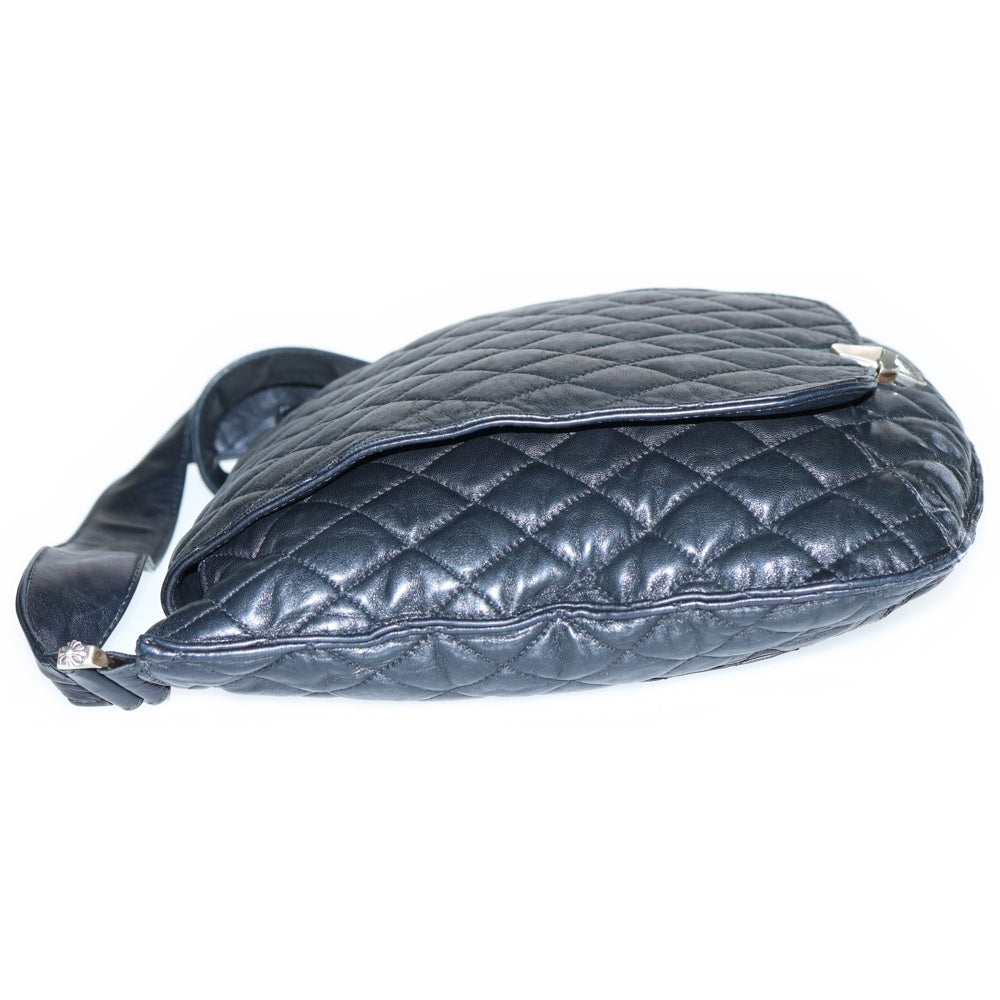 CHROME HEARTS(クロムハーツ) キルティング フレアニーバックル ショルダーバッグ