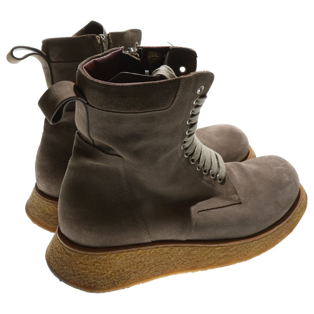 Rick Owens(リックオウエンス) PHLEGETHON LACEUP PARA BOOTS フレゲトン レースアップ パラブーツ RU21S6858 ベージュ