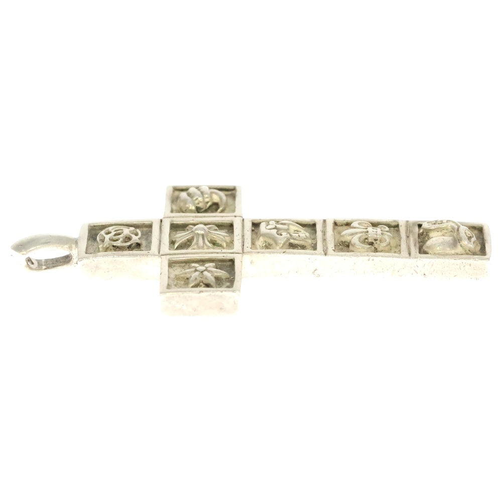 CHROME HEARTS(クロムハーツ) FRMD CRS マルチフレームドクロス ペンダント シルバーネックレストップ