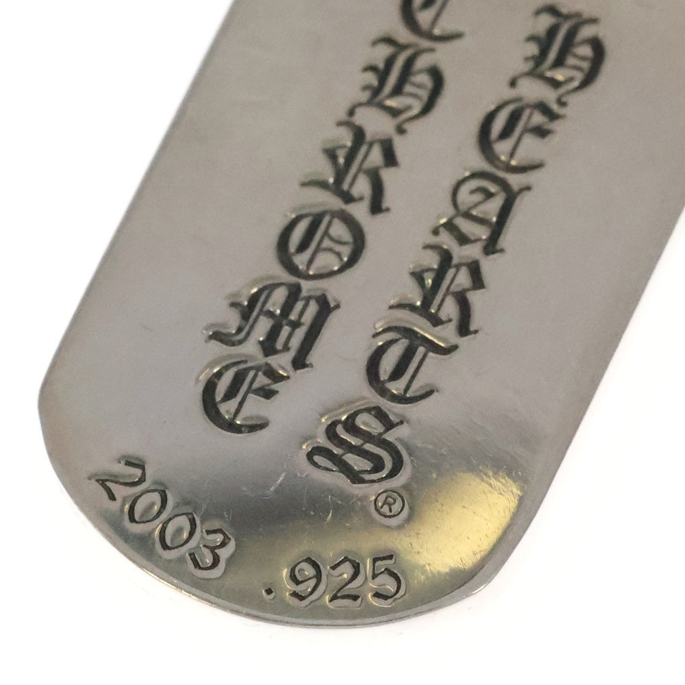氷室京介 クロムハーツ CHROME HEARTS ドッグタグ DOG TAG (小) 未使用 氷室京介 クロムハーツ Chrome Hearts ドッグタグ